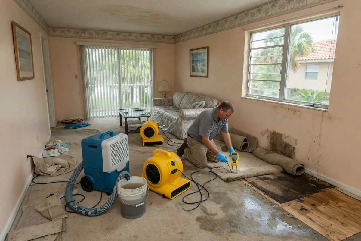 Daytona Beach Water Damage Restoration FL, LLC crew at work